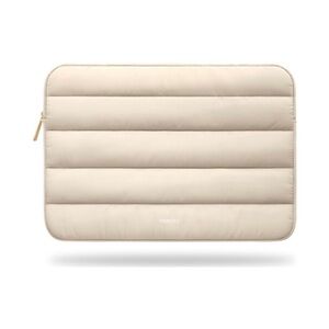 Vandel puffy laptop sleeve in sand (13-14in)